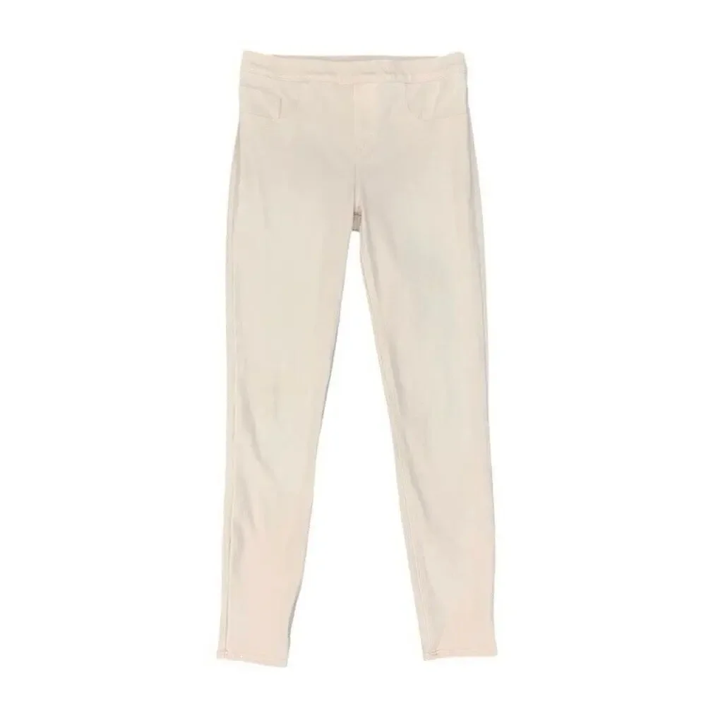 Spanx Jeggings Womens S Small Lt Pink Skinny Ankle Stretch Pull On Back Pockets